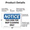 Signmission This Sink For Mop Cleaning Only, 10 in W x Rectangle, Plastic OS-2PACK-NS-P-710-L-18662 - alternate 5